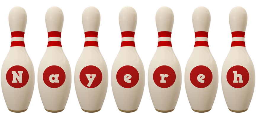 Nayereh bowling-pin logo