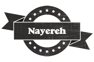 Nayereh grunge logo