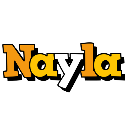 Nayla cartoon logo