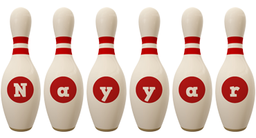 Nayyar bowling-pin logo