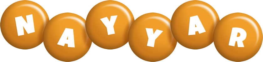 Nayyar candy-orange logo