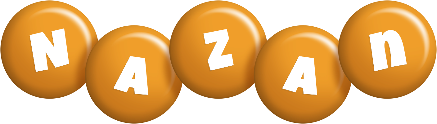 Nazan candy-orange logo