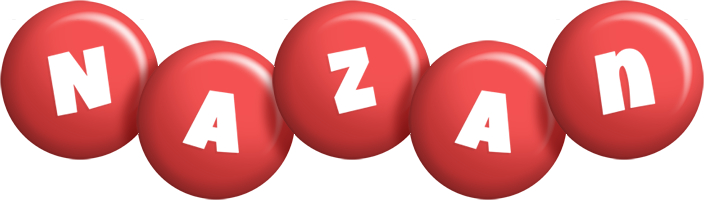 Nazan candy-red logo