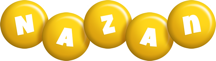 Nazan candy-yellow logo