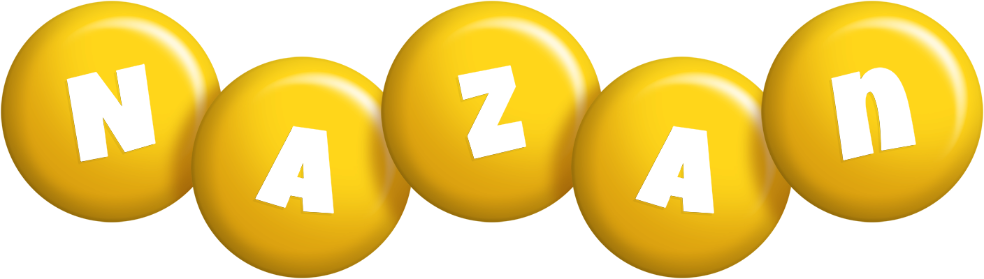 Nazan candy-yellow logo