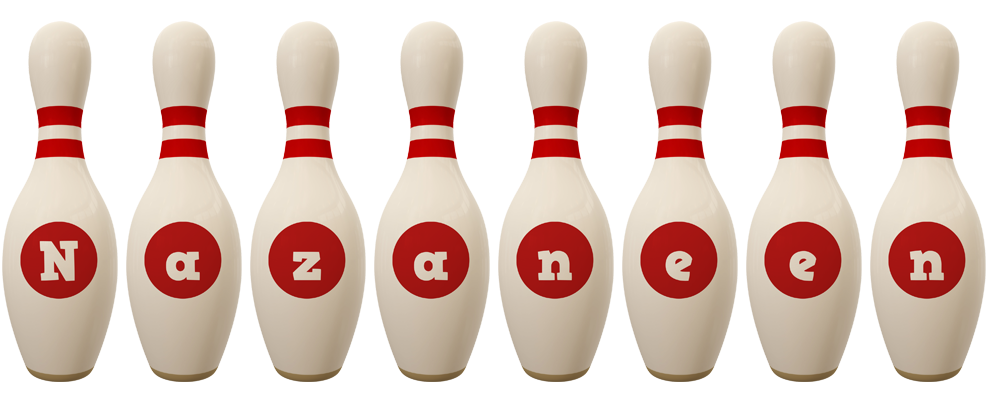 Nazaneen bowling-pin logo