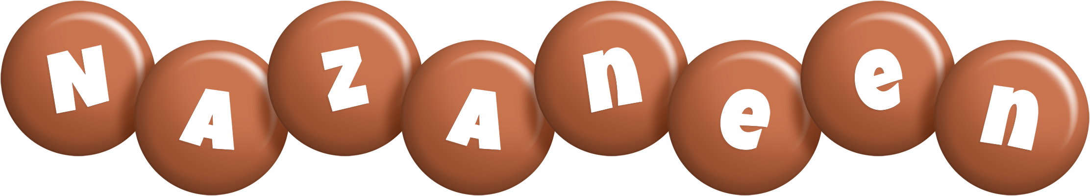 Nazaneen candy-brown logo