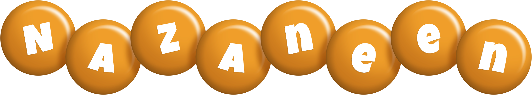 Nazaneen candy-orange logo