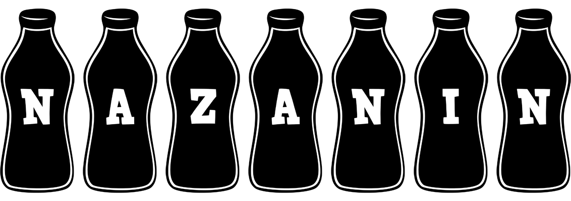 Nazanin bottle logo