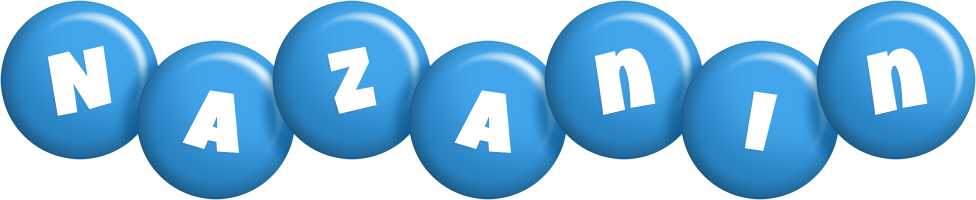 Nazanin candy-blue logo