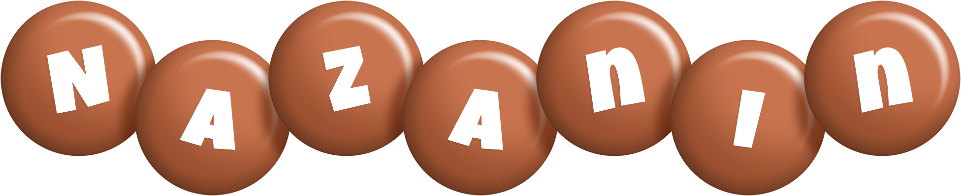 Nazanin candy-brown logo