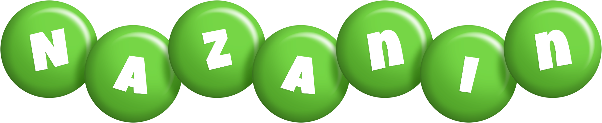 Nazanin candy-green logo