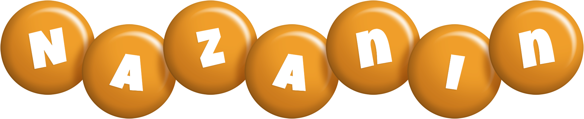 Nazanin candy-orange logo