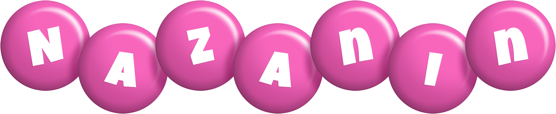 Nazanin candy-pink logo