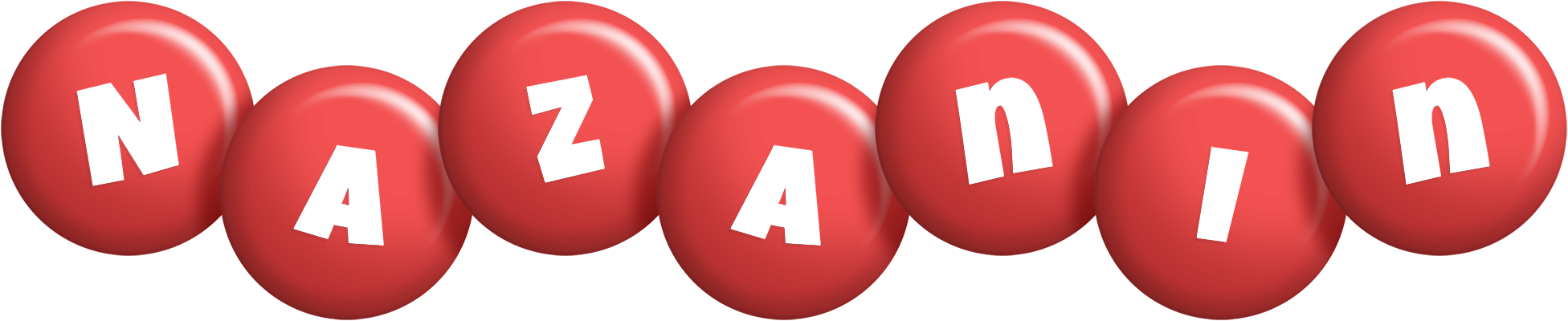 Nazanin candy-red logo