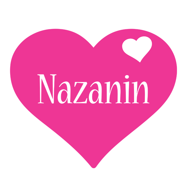 Nazanin love-heart logo