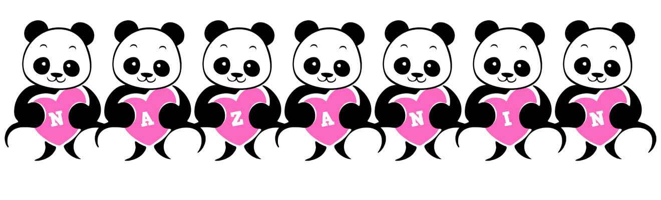 Nazanin love-panda logo