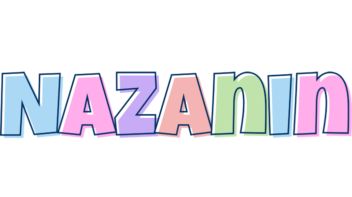 Nazanin pastel logo