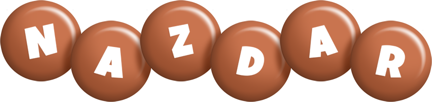 Nazdar candy-brown logo