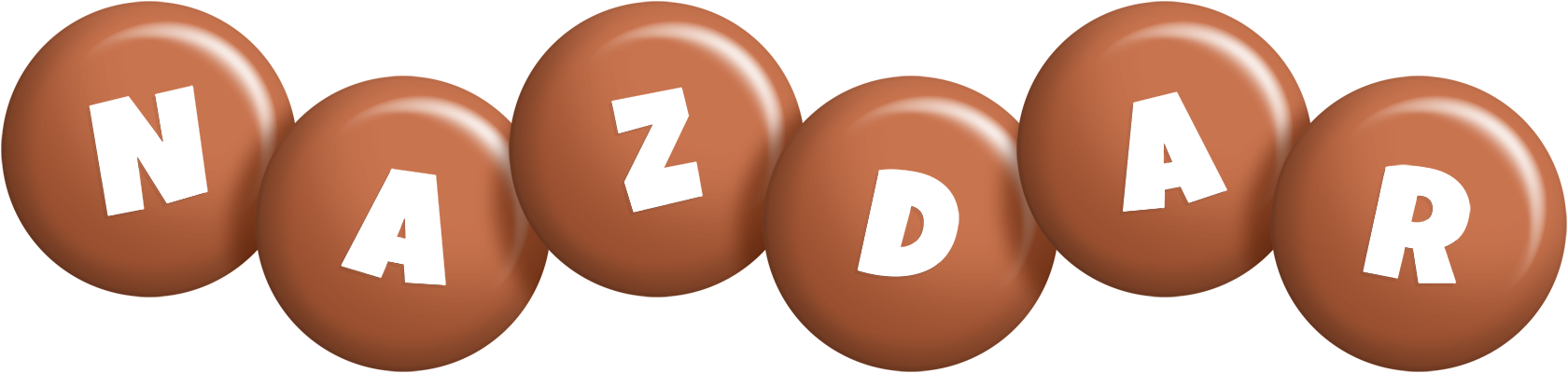 Nazdar candy-brown logo