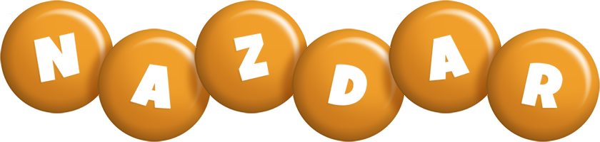 Nazdar candy-orange logo