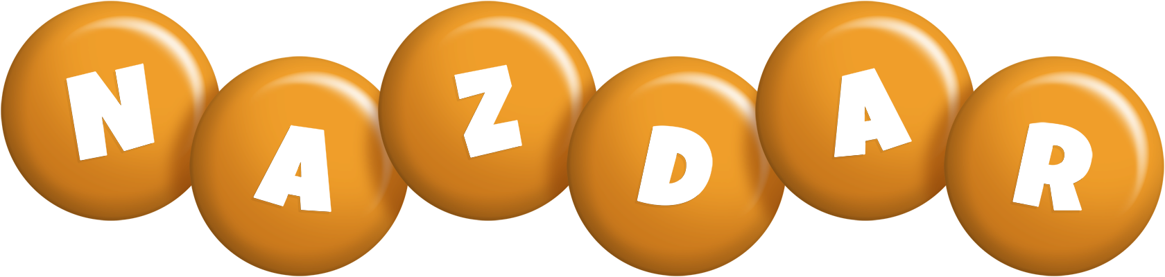 Nazdar candy-orange logo
