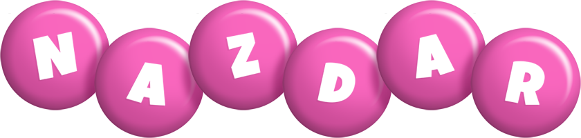 Nazdar candy-pink logo