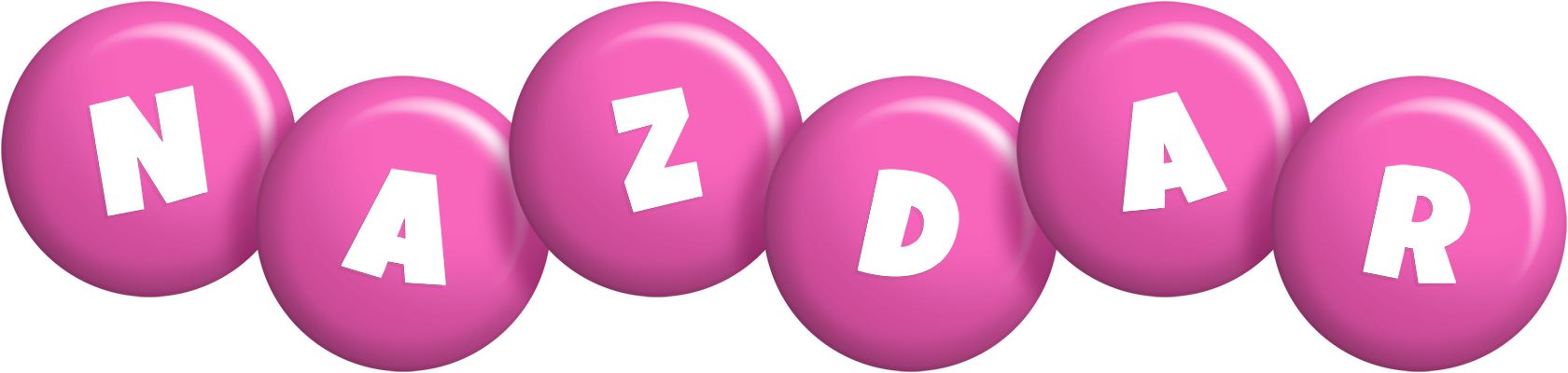 Nazdar candy-pink logo
