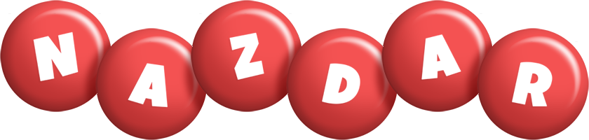 Nazdar candy-red logo