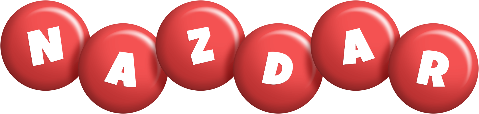 Nazdar candy-red logo