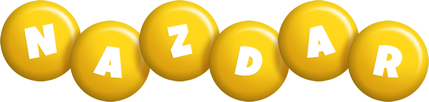 Nazdar candy-yellow logo