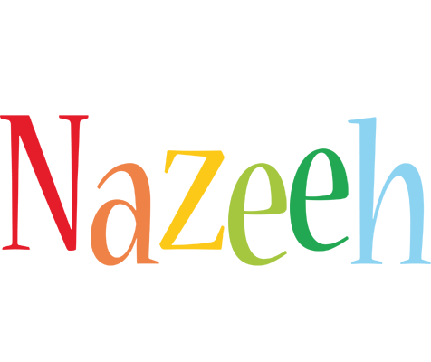 Nazeeh birthday logo