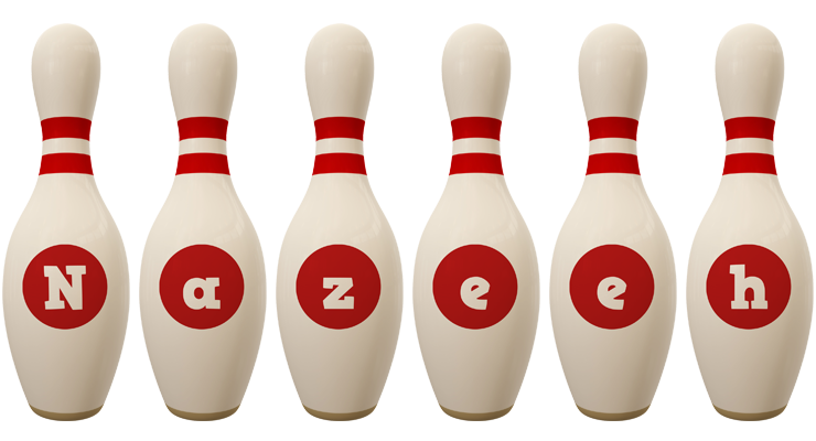 Nazeeh bowling-pin logo