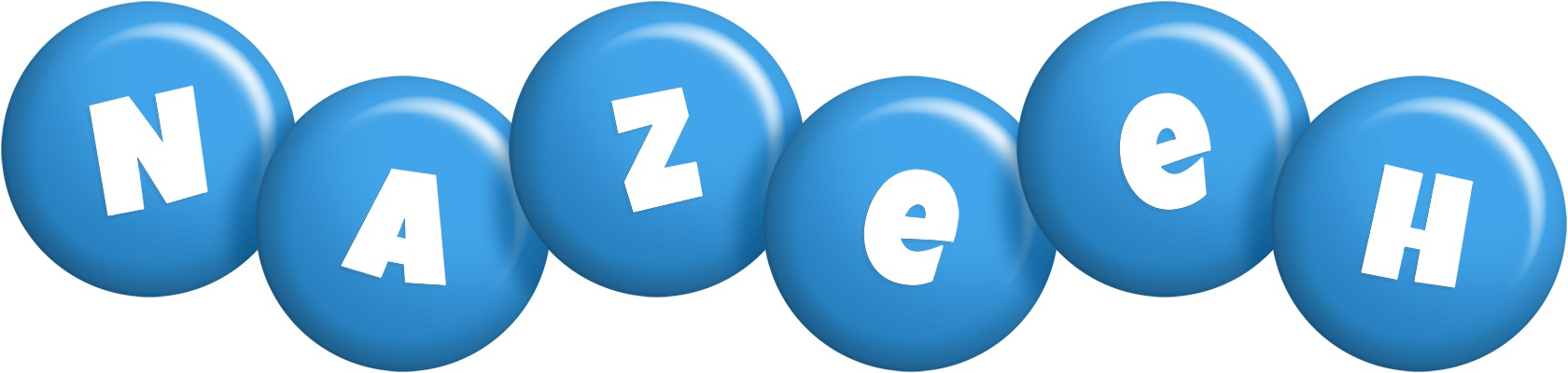 Nazeeh candy-blue logo
