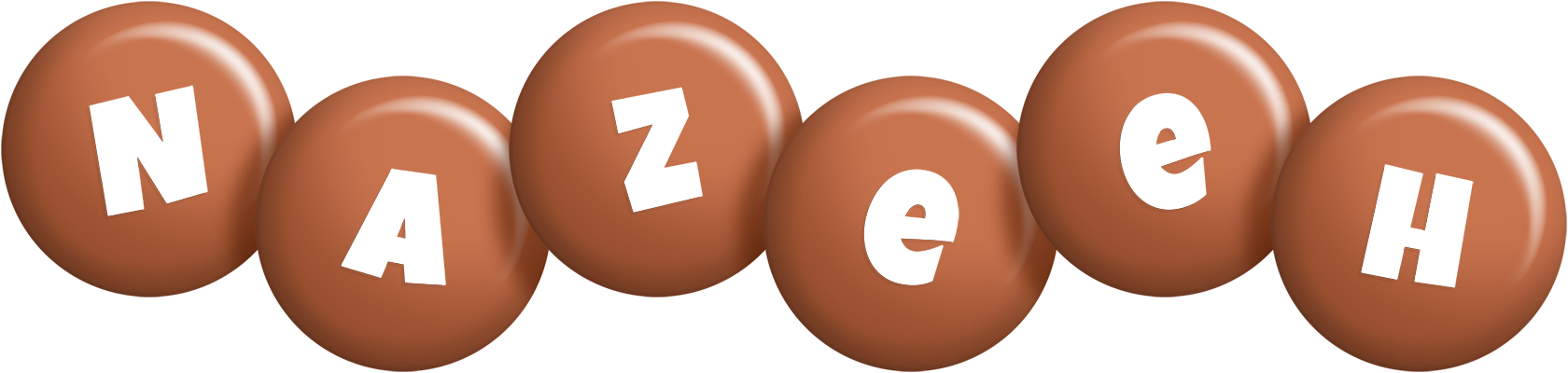 Nazeeh candy-brown logo