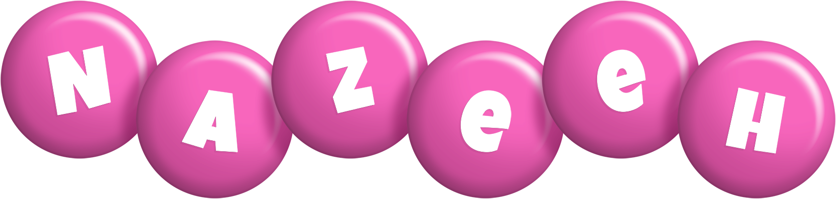 Nazeeh candy-pink logo
