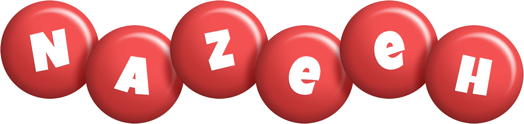 Nazeeh candy-red logo