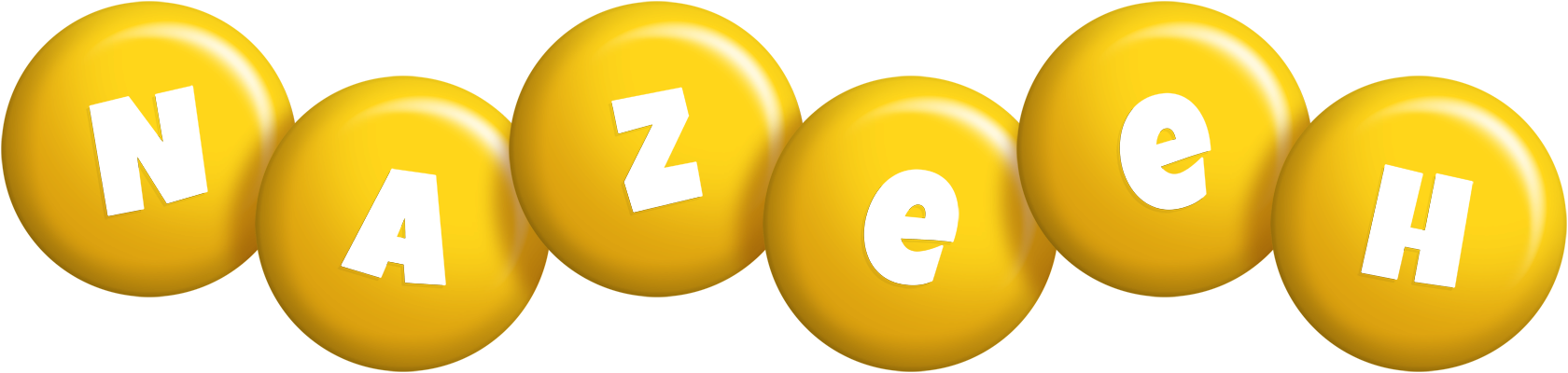 Nazeeh candy-yellow logo