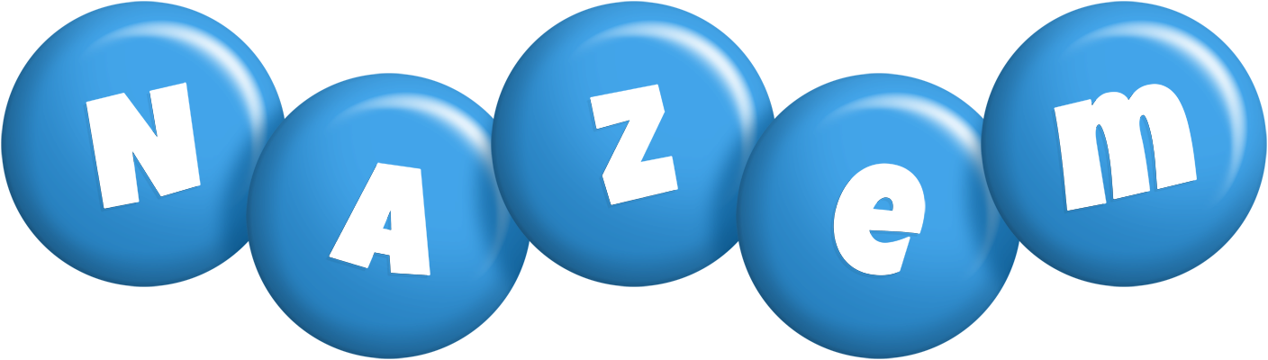 Nazem candy-blue logo