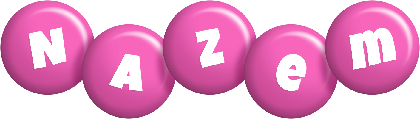 Nazem candy-pink logo