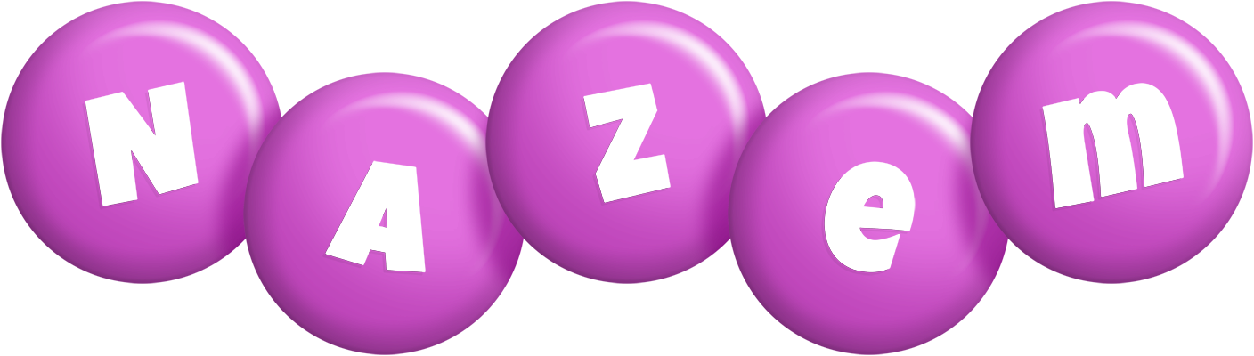 Nazem candy-purple logo