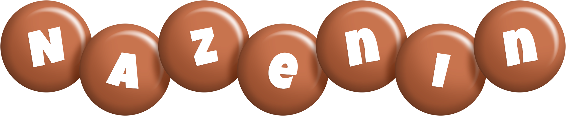 Nazenin candy-brown logo