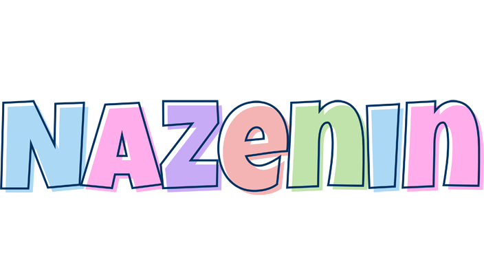 Nazenin pastel logo