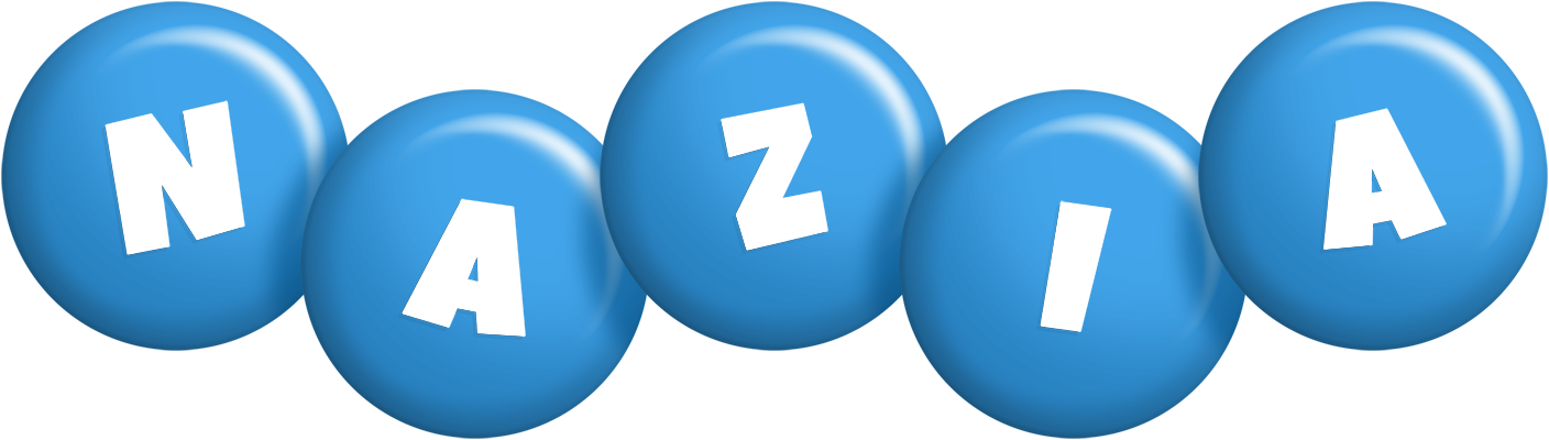 Nazia candy-blue logo