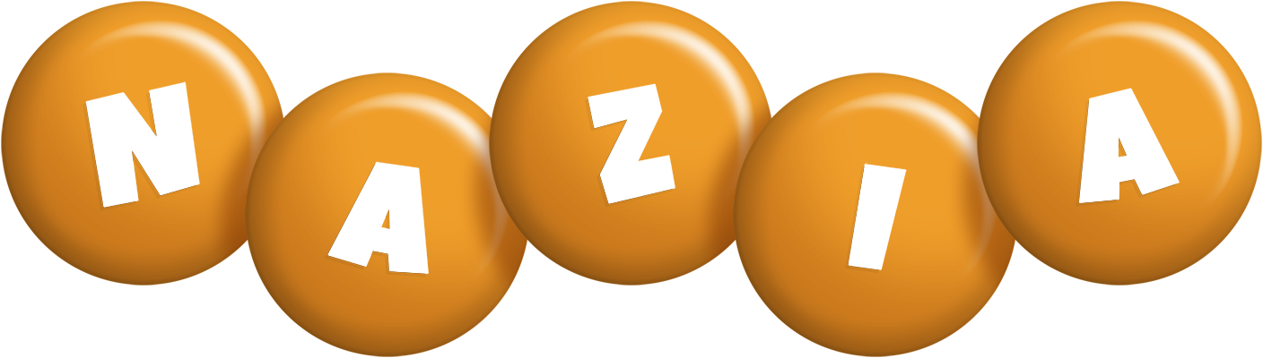 Nazia candy-orange logo