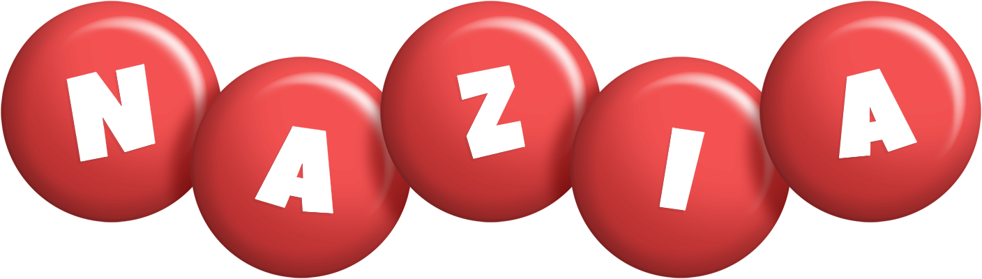 Nazia candy-red logo