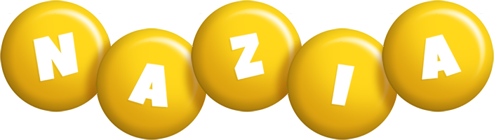 Nazia candy-yellow logo