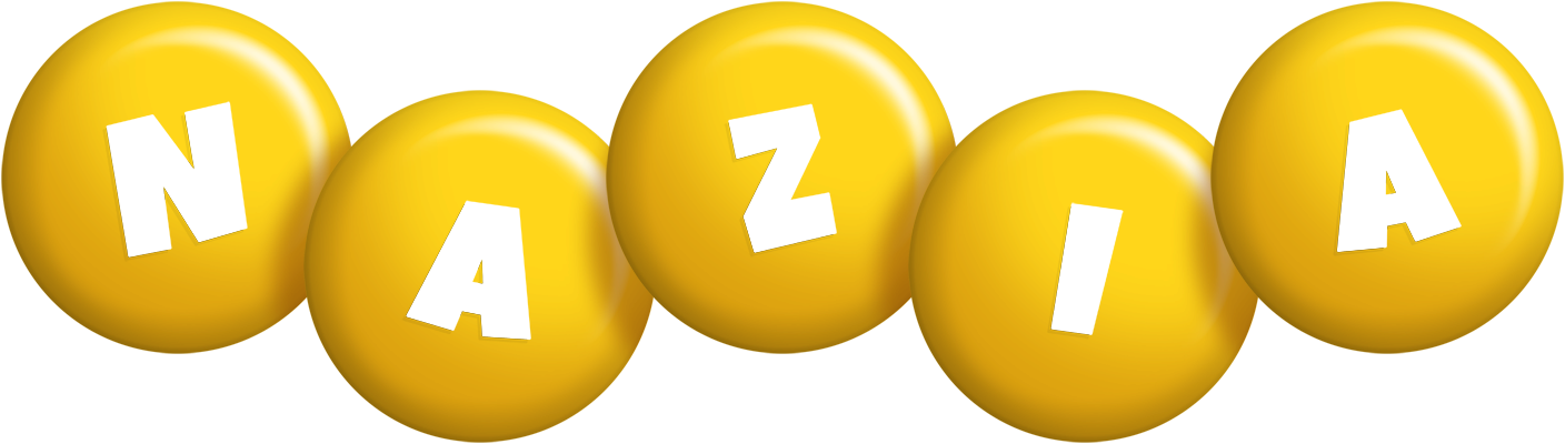 Nazia candy-yellow logo