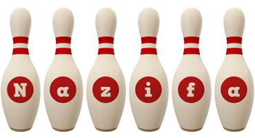 Nazifa bowling-pin logo