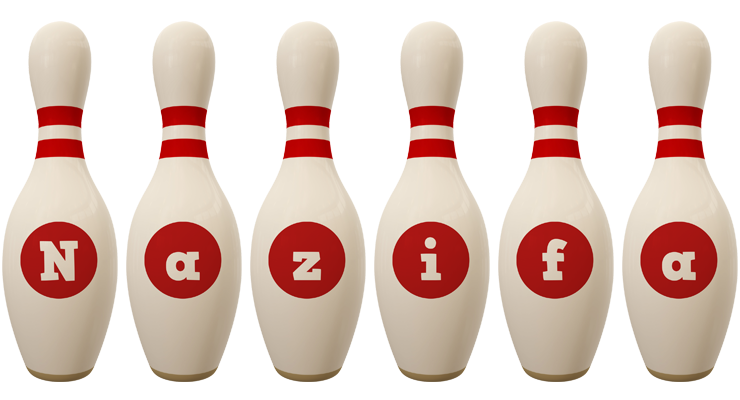 Nazifa bowling-pin logo